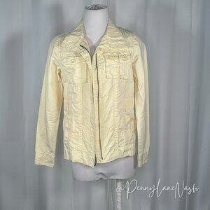 Old Navy Utility Jacket Size Small Pale Yellow